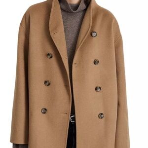 New Alex Mill Camel Sophia Coat in Wool Women’s Jacket Sz M